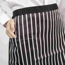 #9019黑色條紋半身加長圍裙 86cm