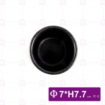 【宜瓷】大吞杯-黑天目-Φ7xH7.7cm