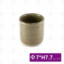 【宜瓷】大吞杯-綠天目-Φ7xH7.7cm