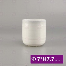 【宜瓷】大吞杯-雪白刷毛-Φ7xH7.7cm
