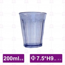【鎰滿】YM-0326 PC水杯 藍色 200ml