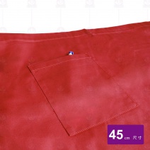 A412-3 腰帶半布圍裙(紅)-45cm