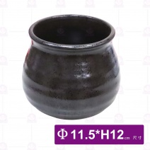 【宜瓷】黑天目醬料罐-11.5xH12cm