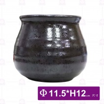 【宜瓷】黑天目醬料罐-11.5xH12cm