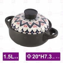 有谷窯日式直身砂鍋(繽紛時)-1.5L