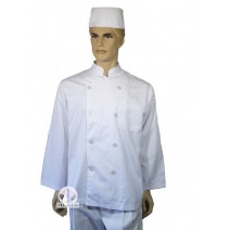 A103中山領雙排扣長袖廚師服  2L