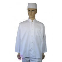 中山領單排扣 長袖廚師服 2L  A106-2L