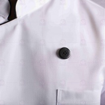 A112中山領雙排扣滾單黑邊廚師服-7分袖  L