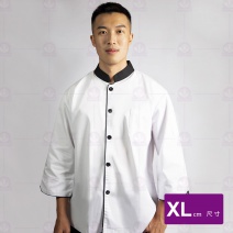 A153 中山單排黑領滾單黑邊-七分袖  XL