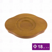 鑄鐵石頭碗-木底盤(合18cm)