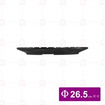 大圓竹節牛排盤-鐵盤 Φ26.5xH2.5cm(無木