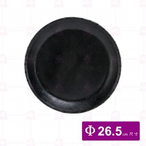 大圓竹節牛排盤-鐵盤 Φ26.5xH2.5cm(無木