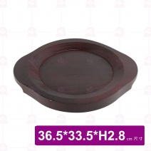 特大圓型木盤 36.5x33.5xH2.8cm(無鐵板)