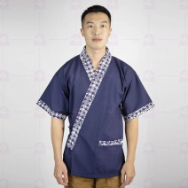 A280日本服藍色配藍小圓圖騰 L