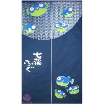 A375 七寶河豚門簾(2片/組)寬90*長150cm