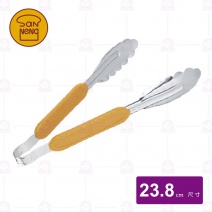 【三能】不銹鋼夾-橘色膠柄 總長23.8cm