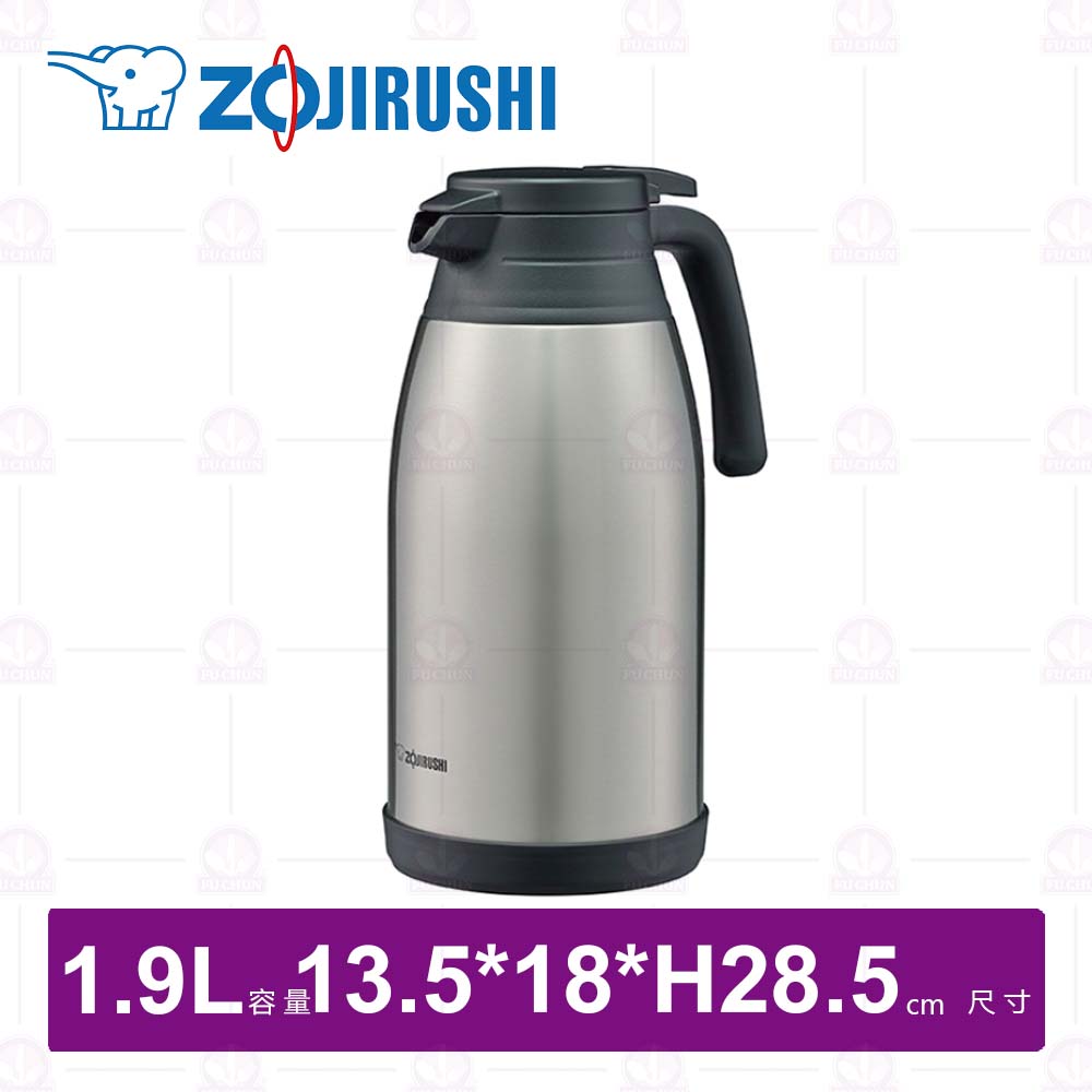 【日本象印】SH-RA19桌上型不鏽鋼保溫瓶(不鏽鋼)-1.9L