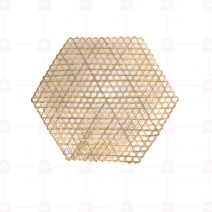 六角竹片 大 對邊40cm