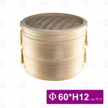 竹蒸籠-層 2尺(加厚) Φ60x12cm