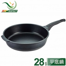 【PERFECT理想】日式黑金鋼深型平底鍋-28cm無蓋