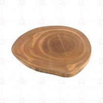 【菊川本味】桃花心木墊(上漆) M155-21 21xH1.4cm