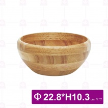 【菊川本味】橡膠木缽(縮口)Φ22.8xH10.3cm