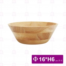 【菊川本味】橡膠木碗(直邊弧底)