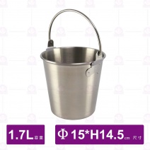 304小提桶(不鏽鋼色)-1.7L
