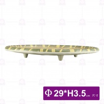 【HS】JR006陶面藤編圓盤11.5吋(綠藤)(6入/盒)