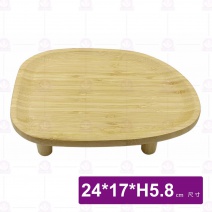 【菊川本味】N86 竹壽司台(凹面鵝卵形)-24x17xH5.8cm
