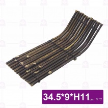 【菊川本味】C83 紫竹排(船形)-34.5x9xH11cm