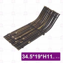 【菊川本味】C83 紫竹排(船形)-34.5x19xH11cm