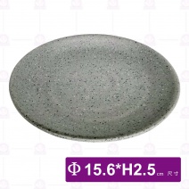 【HS】JA006 6吋陶面螺紋果盤(沙礫)(24入/盒)