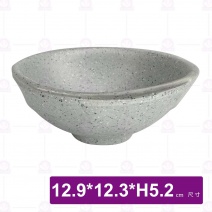 【HS】JA162 陶面水波紋碗(沙礫)(24入/盒)