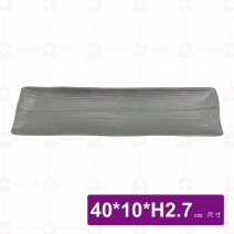 【HS】JA203 陶面長方形燒物盤(沙礫)(12入/盒)
