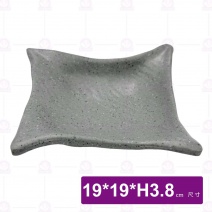 【HS】JA246 7.5吋陶面角刺深缽(沙礫)(6入/盒)