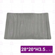 【HS】JA257 11吋陶面條紋燒物盤(沙礫)(12入/盒)