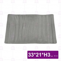 【HS】JA258 13吋陶面條紋燒物盤(沙礫)(12入/盒)