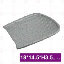 【HS】JA259 陶面竹編金斗盤(沙礫)(12入/盒)