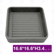 【HS】JA512 陶面燒肉盒(沙礫)(6入/盒)
