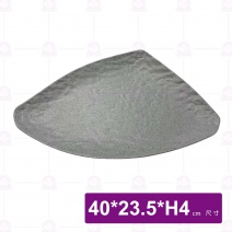 【HS】JA540 陶面晶點三角盤(沙礫)(6入/盒)
