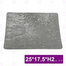 【HS】JA554 陶面石紋燒物盤(沙礫)(6入/盒)