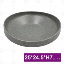 【HS】JA558 10吋陶面橢圓深缽(沙礫)(6入/盒)