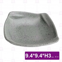 【HS】JA805 3.8吋陶面螺紋小菜碟(沙礫)(48入/盒)