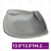 【HS】JA807 5.3吋陶面螺紋小菜碟(沙礫)(12入/盒)