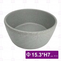 【HS】JA6023  陶面石紋圓碗(沙礫)(6入/盒)