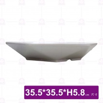 【HS】SK025 六角盤(白)(6入/盒)-35.5xH5.8cm