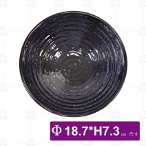 M3072 拉麵碗(黑)(12入/盒)-Φ18.7xH7.3cm