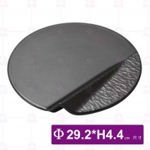 【Shunta金順代】原器黑色11吋石紋圓形造型盤(6入/盒)