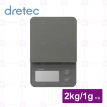【日本dretec】軟糖輕巧型塑顯電子秤-2kg/1g